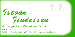 istvan findeisen business card